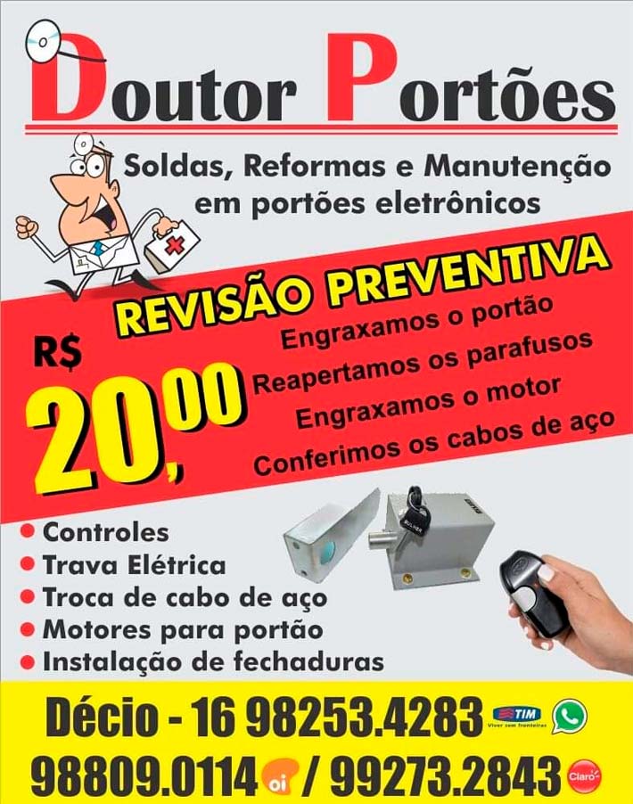 doutor-portoes-eletronicos-portao-automatico-ribeirao-preto-parque-lagos-candido-portinari-angelo-jurca-cristo-redentor-oliveiras-quintino-marincek